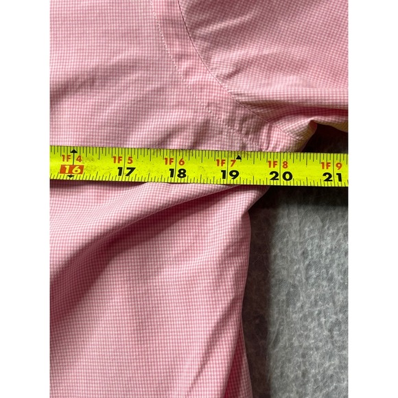 Ralph Lauren Pink Gingham Classic Fit Button Down Shirt Men Size 15 32/33 - Picture 6 of 7